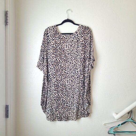 Maurices Plus Size 24/7 Flawless Leopard Tunic Top - Picture 6 of 7